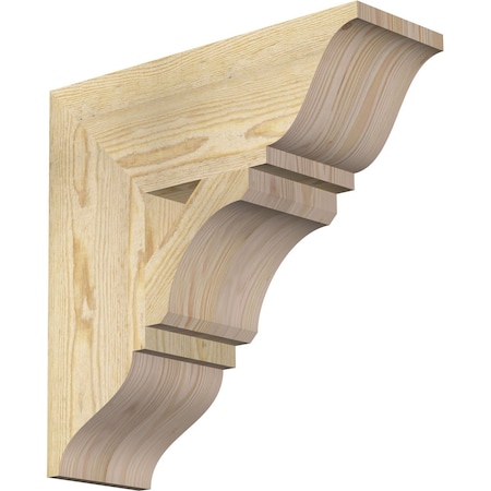 Legacy Traditional Rough Sawn Bracket, Douglas Fir, 6W X 18D X 18H